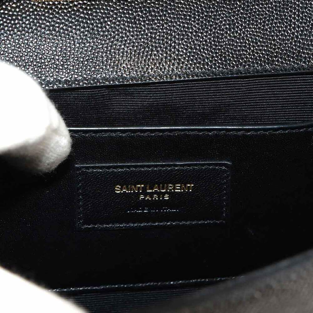 Saint Laurent Kate Chain Shoulder Bag Leather Black - Picture 8 of 8